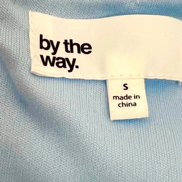 By the Way Sammie V-Neck Skater Dress Open Back Straps Light Blue Size S Revolve - Picture 7 of 11